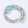 Natural Gemstone Imitation Rainbow Alashan Agate Strands G-O183-05C-1-2