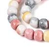 Ombre Effect Dyed Glass Beads Strands GLAA-N067-01A-07-3