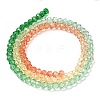 Transparent Painted Glass Beads Strands X1-DGLA-A034-T4mm-A04-5