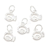925 Sterling Silver Fish Charms STER-A049-01B-S-1