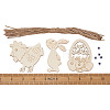 Wooden Cutouts Ornaments WOOD-TA0002-39-15