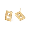 Brass Stud Earring Findings KK-F891-11G-2