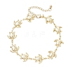 304 Stainless Steel Turtle Link Chain Bracelets for Women AJEW-AN00770-2