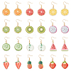 12Pair 304 Stainless Steel Dangle Earring EJEW-UN00021-1