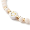 Glass Beads Stretch Bracelets Sets BJEW-JB06575-04-8