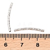 Brass Texture Curved Tube Beads KK-H250-01B-P-3