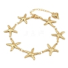 Beach 304 Stainless Steel Shell Sea Animals Link Chain Bracelets BJEW-D359-15D-G-2