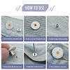 Alloy Button Pins for Jeans PURS-PW0009-01S-2