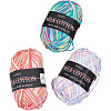 Gorgecraft 3 Rolls 3 Colors 3-Ply Crochet Yarn OCOR-GF0002-46-6