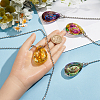 4Pcs 4 Colors Glass Charms HJEW-SP0001-74-3