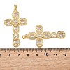 Brass Micro Pave Cubic Zirconia Pendants CU-CBADC6C-13G-02-3
