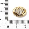 Brass Micro Pave Cubic Zirconia Beads KK-L229-025G-3