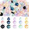 120Pcs 3 Styles Opaque Resin Beads RESI-FS0002-29-1