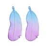 Two Tone Frosted Acrylic Pendants FACR-T007-02E-2