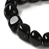 Natural Black Onyx(Dyed & Heated) Beads Strands G-NH0017-B06-02-4