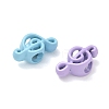 Spray Painted Alloy European Beads AL-CBA5B8E-15-2