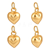 4Pcs 925 Sterling Silver Heart Charms STER-PH0005-04-1