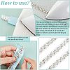 1 Yard Glass Crystal Hotfix Rhinestone Trimming DIY-FG0003-39-4