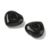 Natural Black Obsidian European Beads G-C252-01A-2