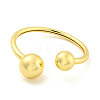 Rack Plating Brass Open Cuff Bangles BJEW-P322-06G-2