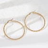 Ion Plating(IP) 304 Stainless Steel Big Hoop Earrings EJEW-L215-16G-5