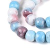 Ombre Effect Dyed Glass Beads Strands GLAA-N067-01A-17-3
