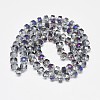 Electroplate Glass Beads Strands EGLA-Q083-8mm-D07-2