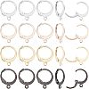 40Pcs 4 Colors 304 Stainless Steel Leverback Earring Findings STAS-UN0029-67-1