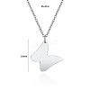 Non-Tarnish Stainless Steel Pendant Necklaces FZ5872-1-4