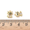 Brass Micro Pave Cubic Zirconia Charms KK-D504-18G-3