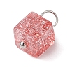 Crackle Glass Charms PALLOY-JF02896-4