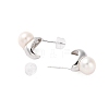 925 Sterling Silver Studs Earring EJEW-H002-24P-2