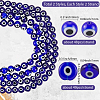 4 Strands 2 Styles Handmade Evil Eye Lampwork Beads Strands LAMP-LT0001-14-2