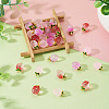 30Pcs 3 Colors Transparent Glass Pendants GLAA-TA0003-82-5
