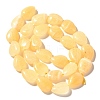 Natural Yellow Jade Beads Strands G-I377-A04-3