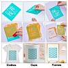 Gorgecraft 2Pcs Self-Adhesive Silk Screen Printing Stencil DIY-GF0004-15-5