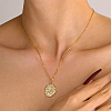 Brass Pendant Necklaces HA5496-4-2