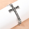 Stainless Steel Cuban Link Chain Bracelets BJEW-D379-05ASP-4