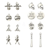 16Pcs 8 Style Tibetan Style Alloy Pendants Sets TIBEP-YW0001-41-1