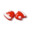 Christmas Opaque Resin Cabochons RESI-K019-27-3