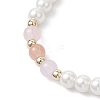 Glass Round Beaded Bracelets BJEW-JB12072-02-3