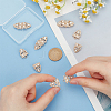 6Pcs Zinc Alloy Rhinestone Snap Lock Clasps FIND-FG0003-46A-3