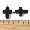 Handmade Lampwork with Brass Pendants LAMP-I030-01G-02-3