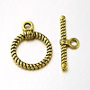 Tibetan Style Alloy Ring Toggle Clasps X-PALLOY-N0112-01AG-1