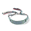 Polyester-cotton Braided Rhombus Pattern Cord Bracelet FIND-PW0013-001A-19-1