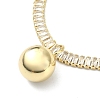 Brass Ball Charm Bracelets BJEW-F450-02G-2