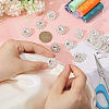 16Pcs Alloy Rhinestone Shank Buttons BUTT-MA0001-07-3