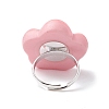 6Pcs 6 Styles Opaque Resin Adjustable Rings RJEW-JR00668-5