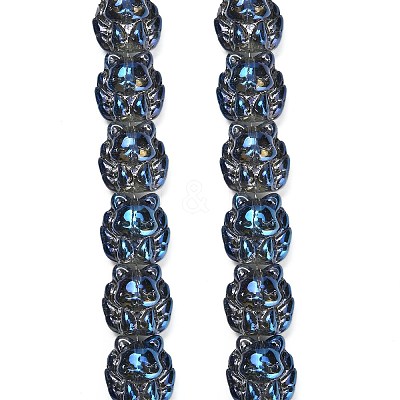 Electroplate Glass Bead Strands EGLA-H110-01HR-02-1