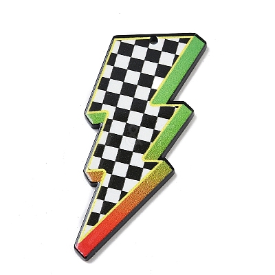 Double-side Printed Opaque Acrylic Pendants FIND-D283-09E-1